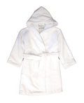 Bademantel für Kinder weiß Velour - 0389