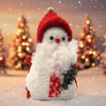Frottier-Figur Weihnachtsmann aus Waschlappen- Geschenkidee 2580
