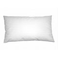 Kissenbezug Kopfkissen 80x40 cm Damast weiß Hotelverschluss - Sonderpreis
