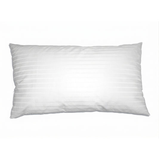 Kissenbezug Kopfkissen 80x40 cm Damast weiß Hotelverschluss - Sonderpreis