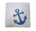 Outdoorkissen Sitzenbleiber maritim 2 - Anker grau