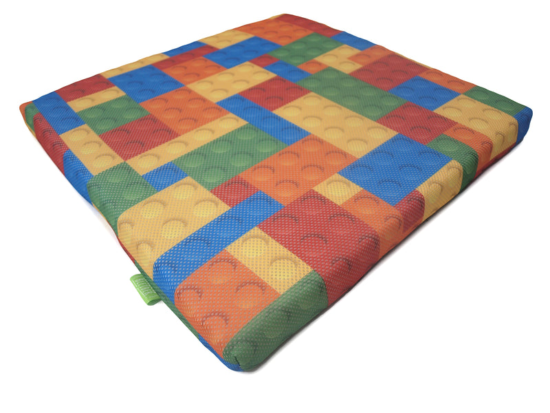 Outdoorkissen Sitzenbleiber Kindermotiv Bausteine