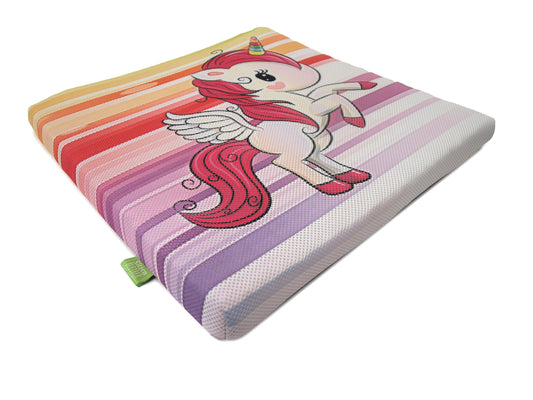Outdoorkissen Sitzenbleiber Kindermotiv Einhorn Regenbogen